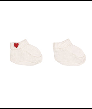 Eerste schoentjes in gebreid katoen
