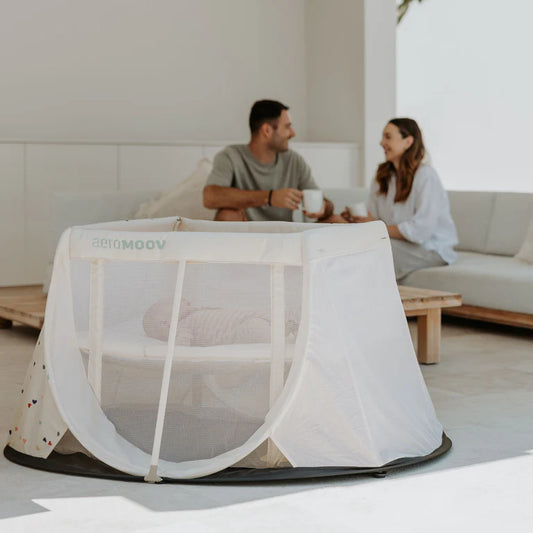 Instant travel cot - Hearts Confetti