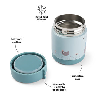 Insulated food jar Tiny farm Blue 300 ml