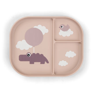 Foodie compartment plate Happy Clouds Powder