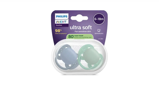 Fopspeen +6m Soft Blauw-Groen