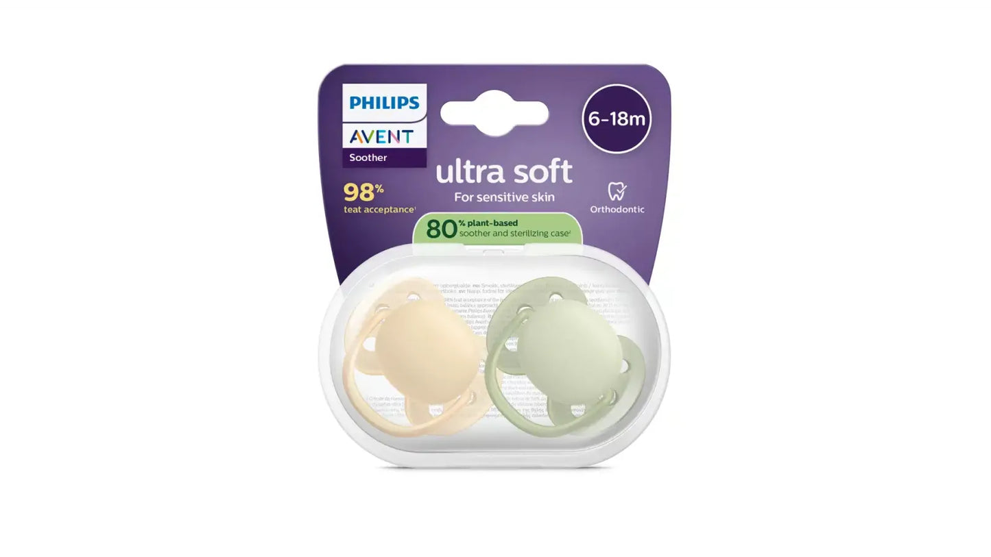 Fopspeen +6m Soft Perzik/Olijf