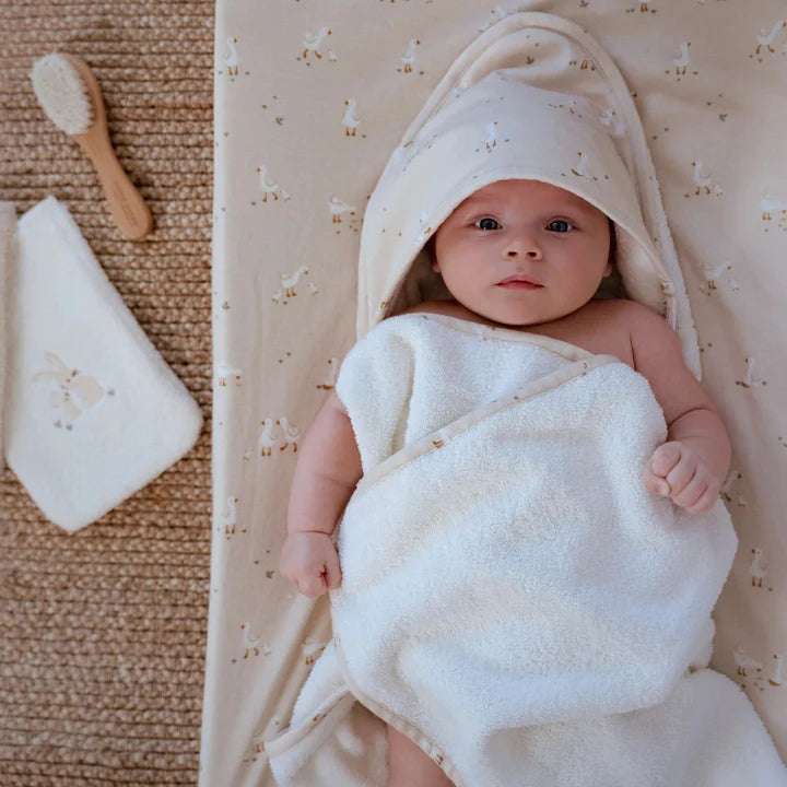 Badcape - Wit - 75 x 75 - Newborn Naturals - Little Goose