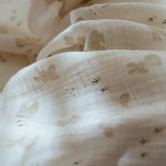 Swaddle - Wit - 120 cm - Newborn Naturals - Baby Bunny