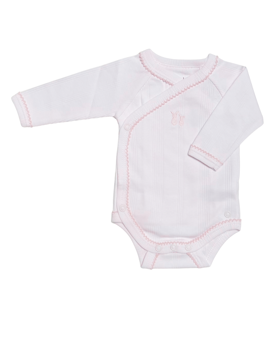 Overslag Romper/Body LM Teddy Pink