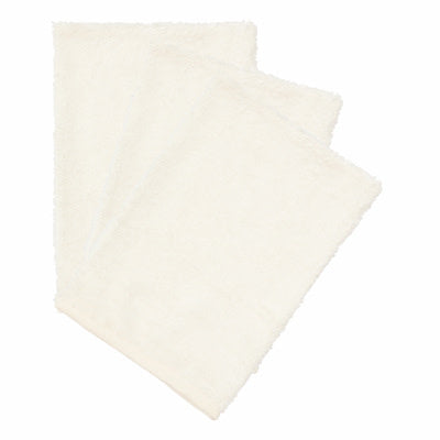 Set van 3 washandjes - Daisy White