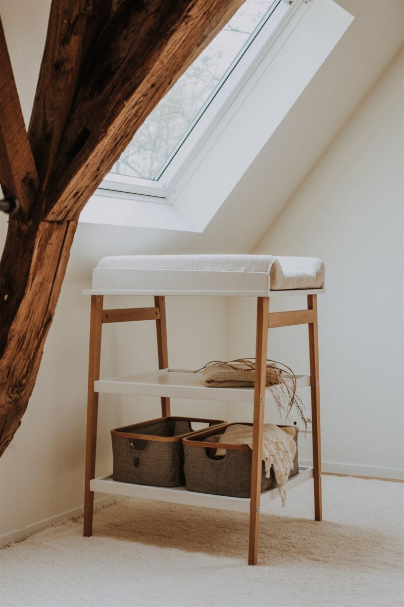 LUIERTAFEL HIP - WHITE/NATUREL