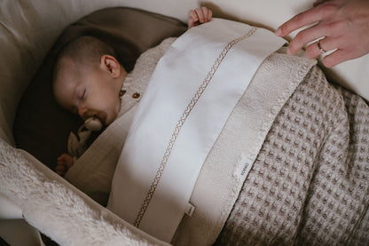 Wiegdeken teddy/wafel Oslo - Crumble