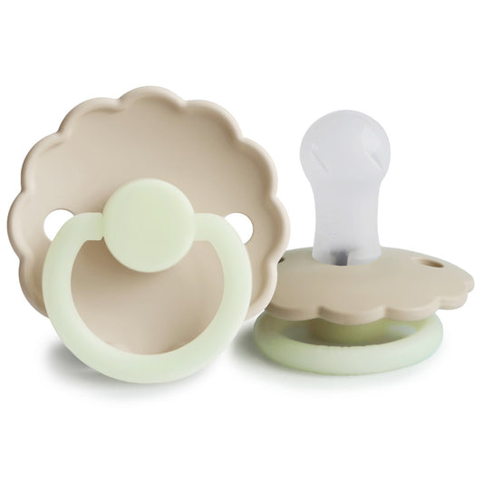 Daisy Night - Silicone - Croissant/ Cream T1 (2-pack) 0 - 6m