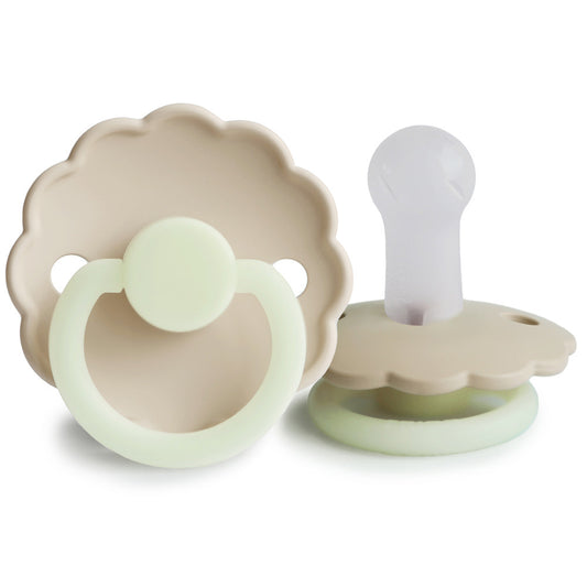 Daisy Night - Silicone - Croissant/ Cream T2 (2-pack) 6+m
