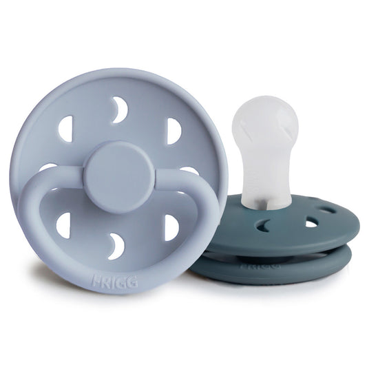 Moon - Silicone - Powder Blue/Slate T1 (2-pack) 0 - 6m