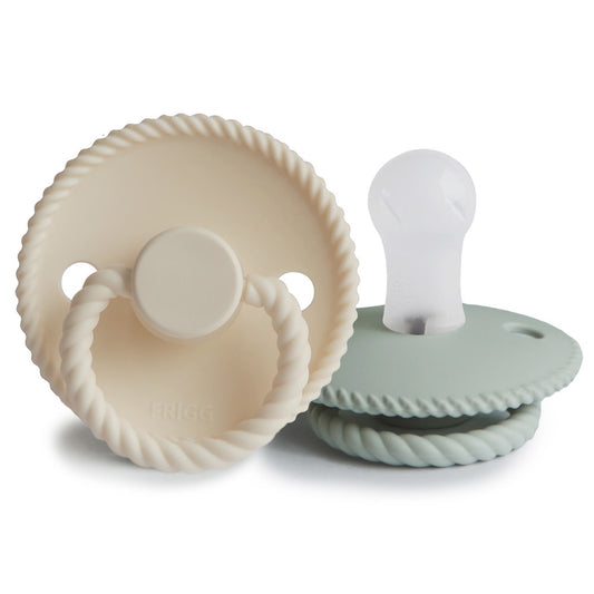Rope - Silicone - Cream/Sage T1 (2-pack) 0 - 6m