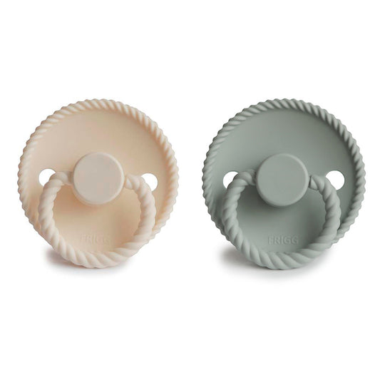 Rope - Silicone - Cream/Sage T1 (2-pack) 0 - 6m