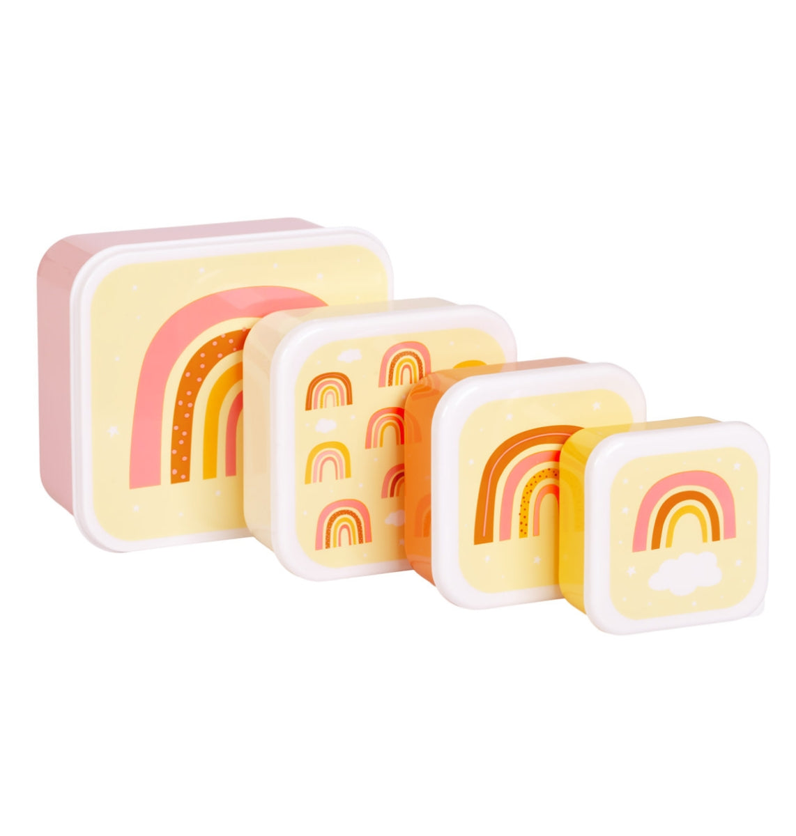 Lunch & snack box set: Regenbogen