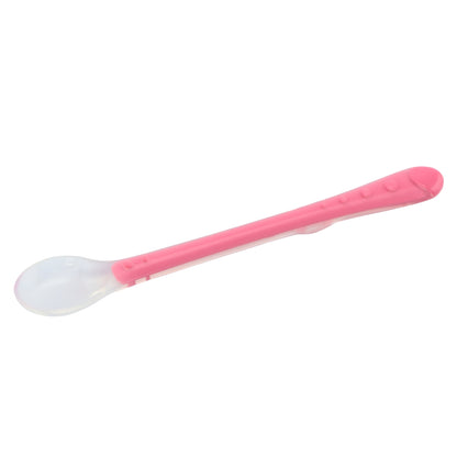 Zachte lepel uit silicone - 6m+ - Rood