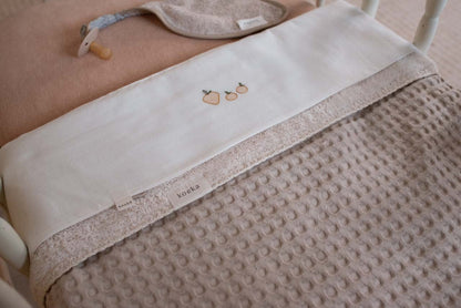 Wiegdeken teddy/wafel Oslo - Sand/Pebble