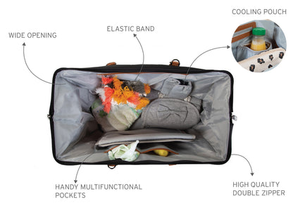 Mommy Bag ® Verzorgingstas - Zwart Goud