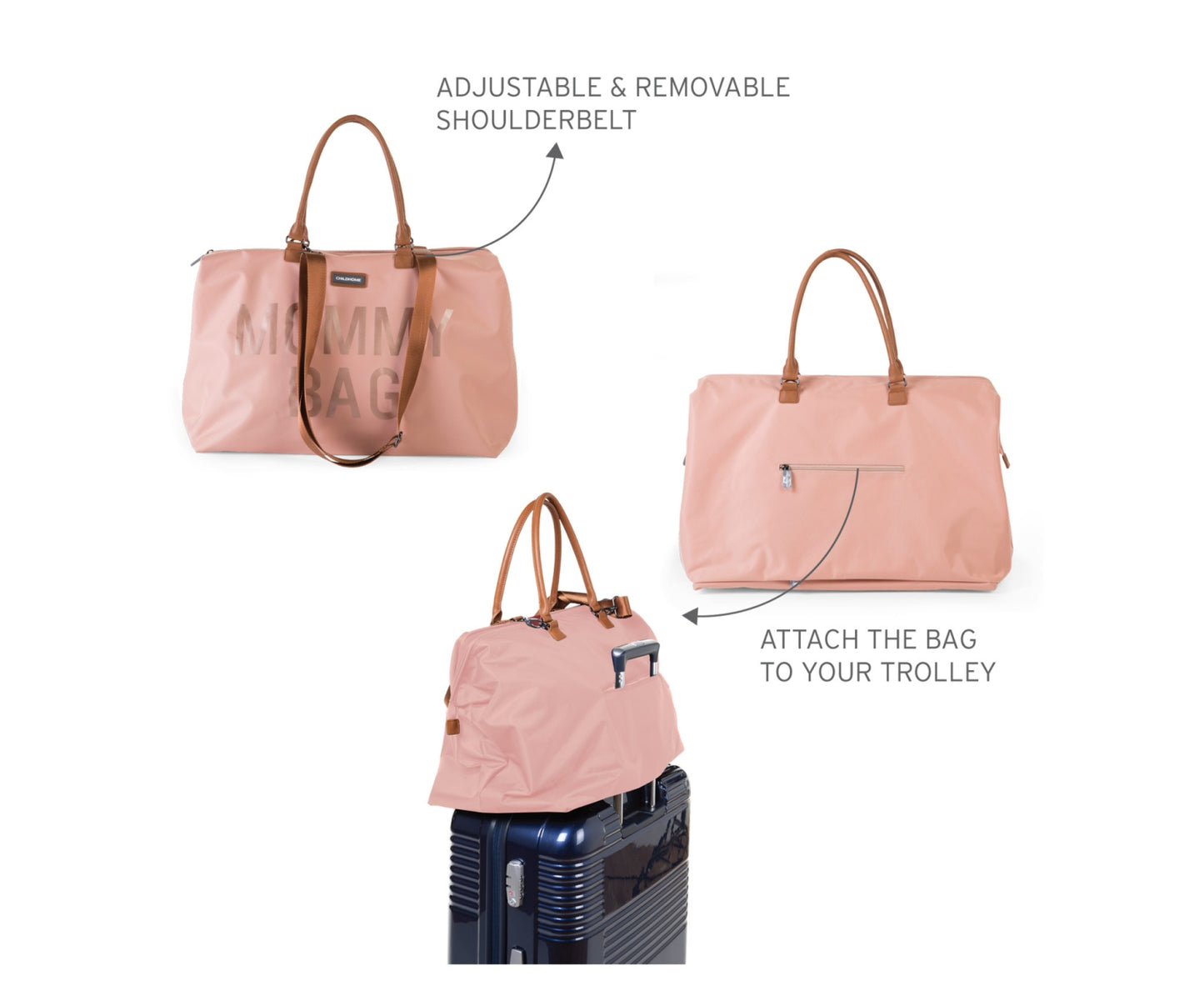 Mommy Bag ® Verzorgingstas - Roze Koper