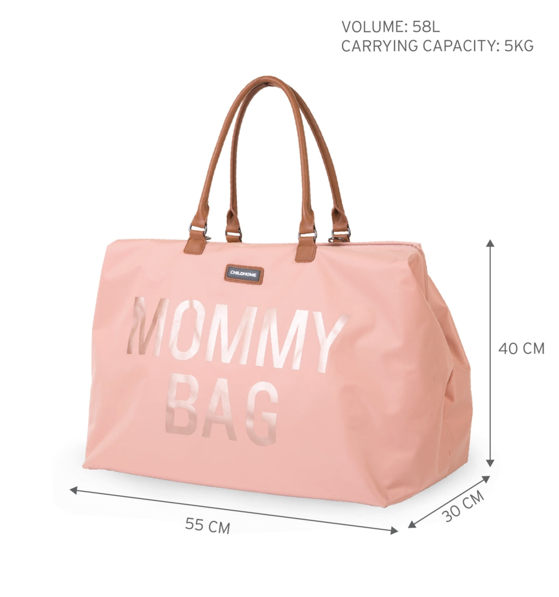 Mommy Bag ® Verzorgingstas - Roze Koper
