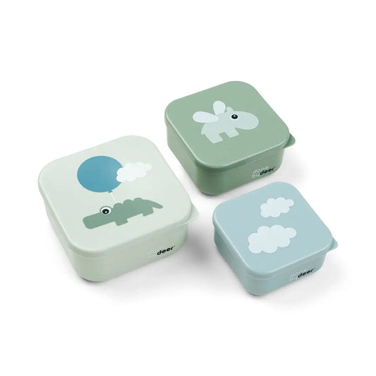 Snack Box Happy Clouds - Green