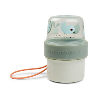 2-way snack container S Birdee - Green