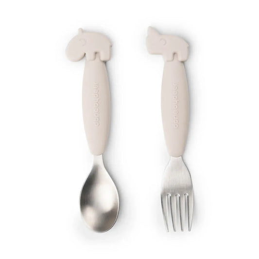 Lepel en Vork Deer friends - Sand