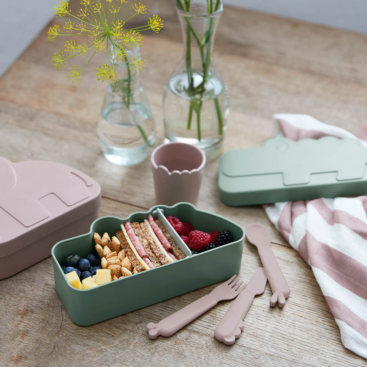 Lunch box Croco - Green