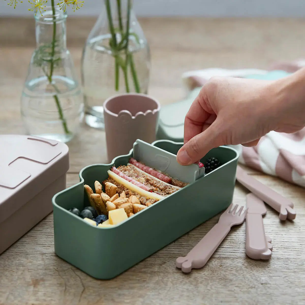 Lunch box Croco - Green