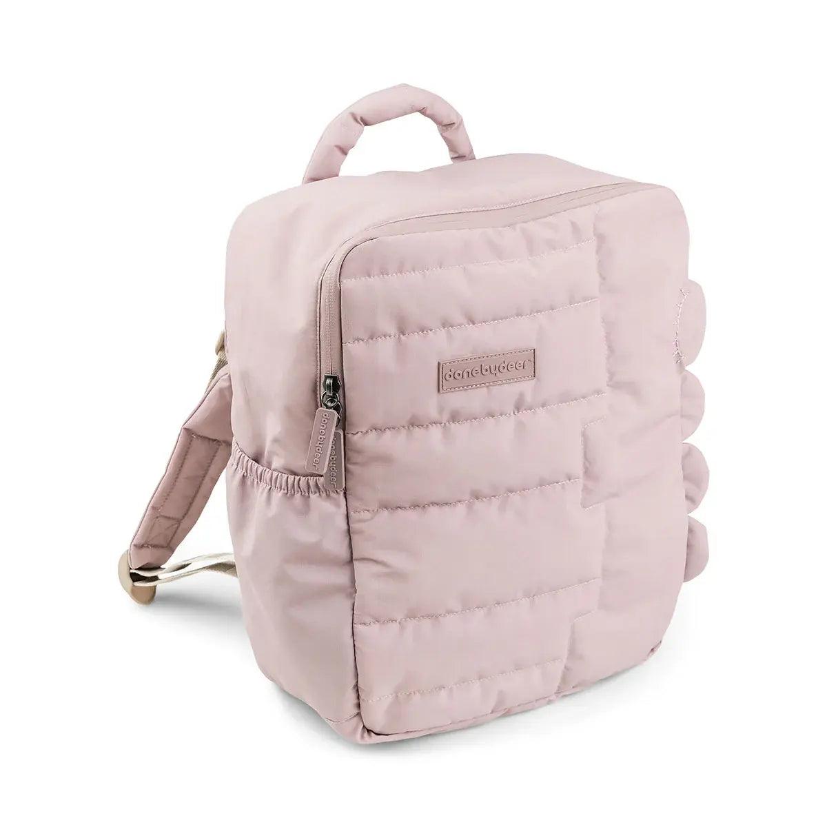 Quilted kids rugzak Croco - Powder