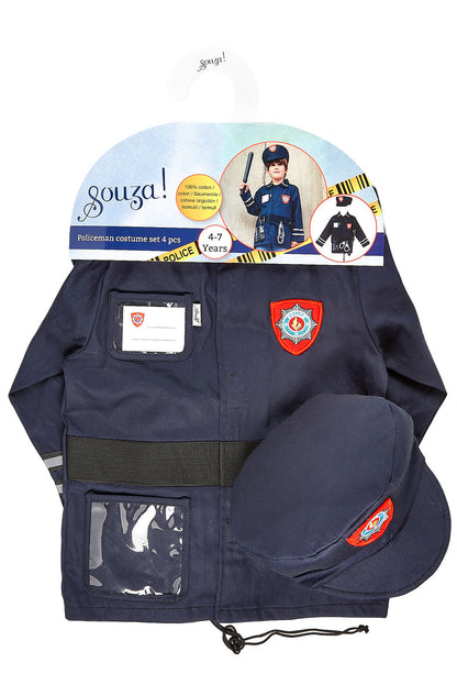 Politieman set, 4-7 jaar, 110-122 cm
