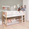 Nor - Midsleeper White w Oak Str Ladder (Toonzaalmodel)