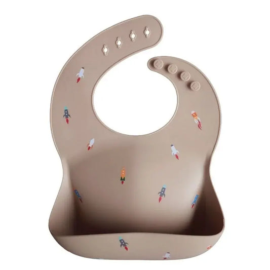 Silicone Bib - Rocket