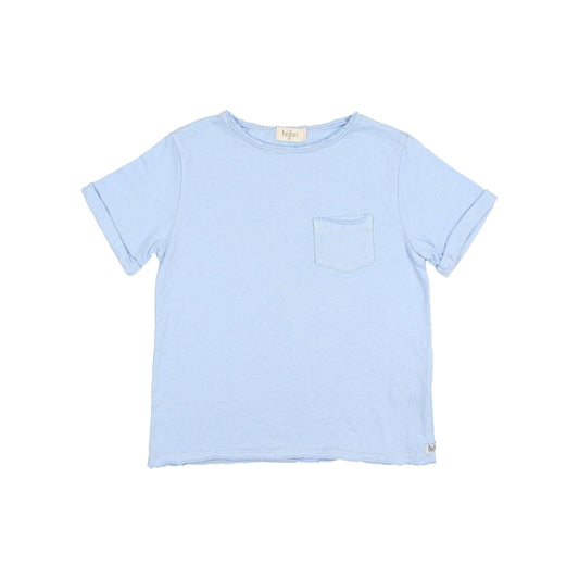 Pocket Linen T-Shirt - Placid Blue