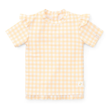 Swim T-Shirt - Yellow Check
