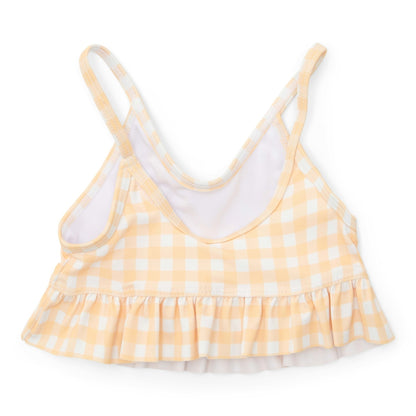 Bikini with ruffle - Yellow Check