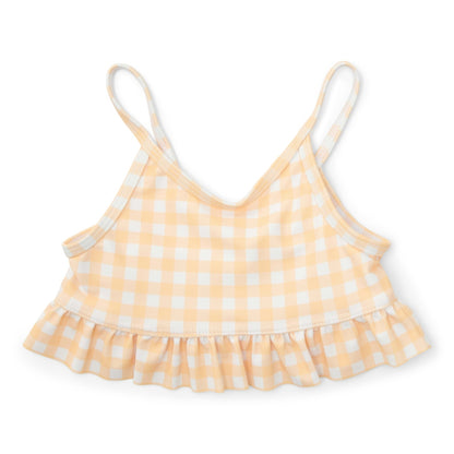 Bikini with ruffle - Yellow Check