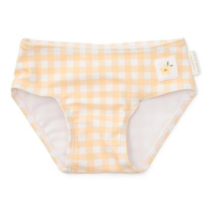Bikini with ruffle - Yellow Check