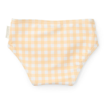 Bikini with ruffle - Yellow Check