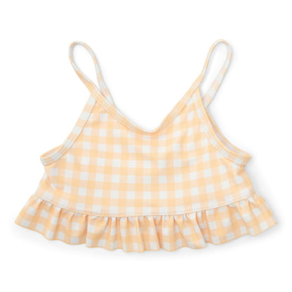 Bikini with ruffle - Yellow Check