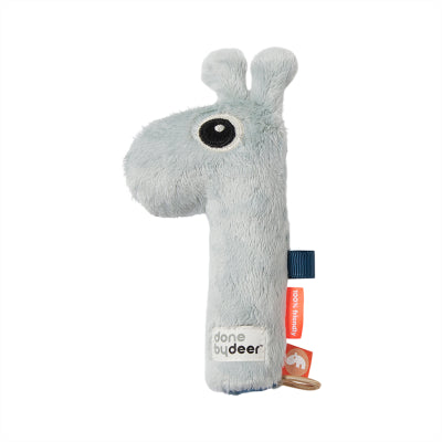 Squeaker rattle Raffi - Blue