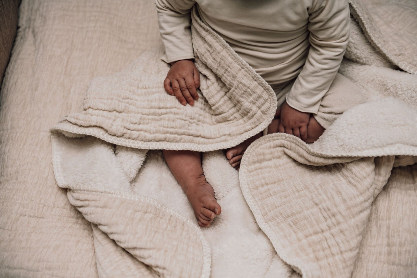 Omslagdoek Teddy Rivoli - Warm White