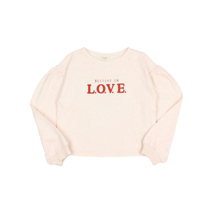 Love T-Shirt - Cream Pink
