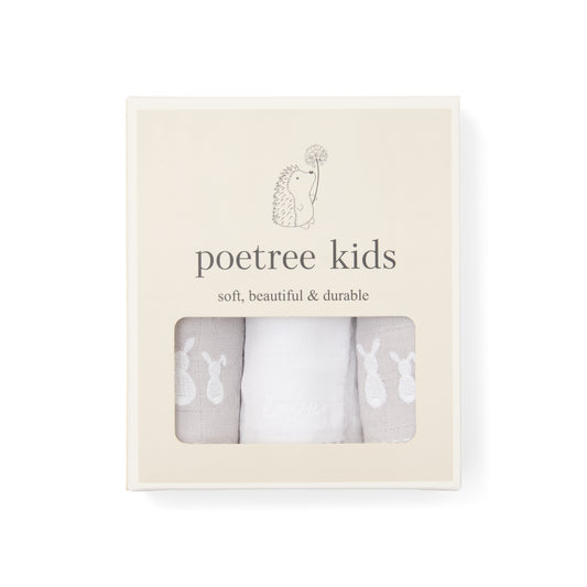 Hydrofiele doeken - Grey (3-pack)