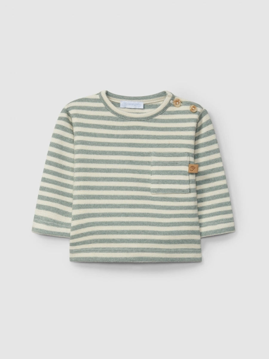 Stripes Sweatshirt Petrol Blue