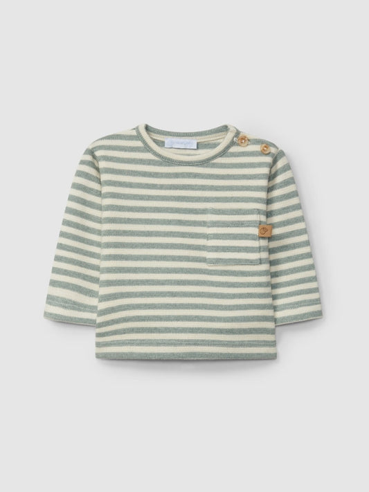 Stripes Sweatshirt Petrol Blue