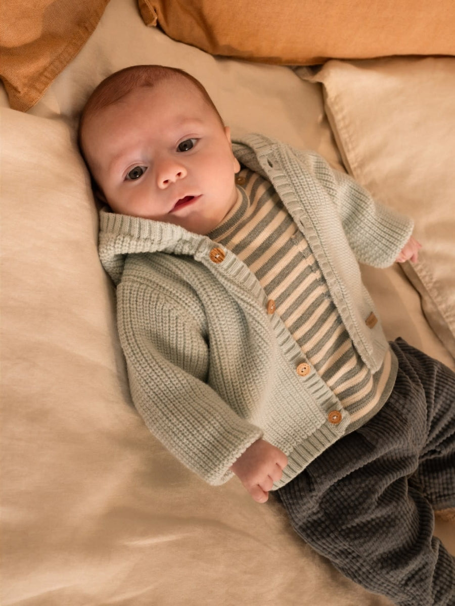 Stripes Sweatshirt Petrol Blue