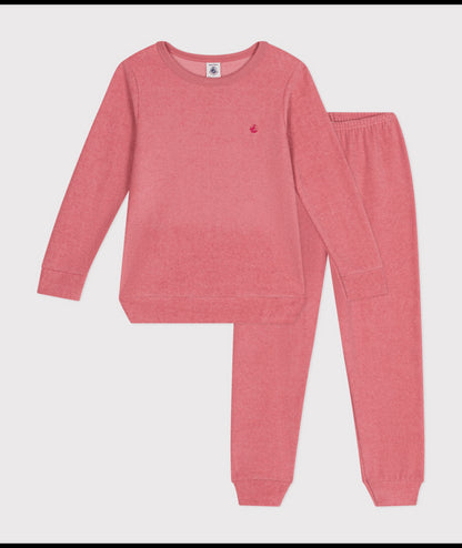 Kinderpyjama van Bouclé Badstof