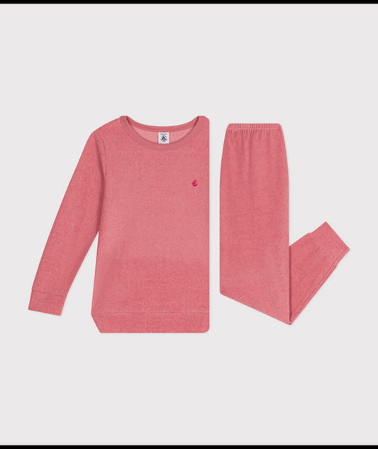 Kinderpyjama van Bouclé Badstof