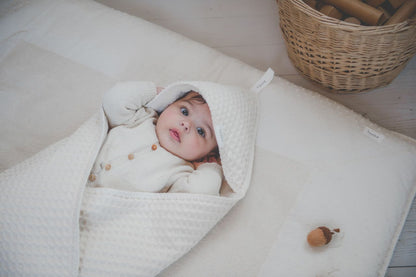 Omslagdoek Wafel/teddy Oslo - Natural
