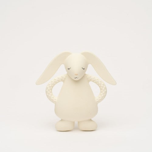 Natural Rubber Teether Bunny - Cream